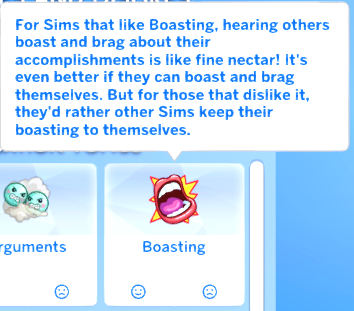 Boasting Conversation Category – The Daily Plumbob